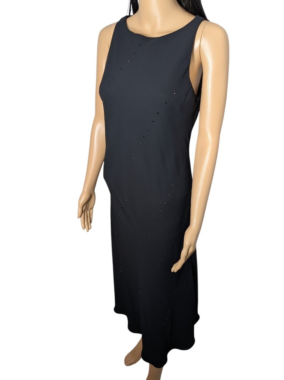 Jones NY Black Studded Dress Size 8 - Picture 3 of 10